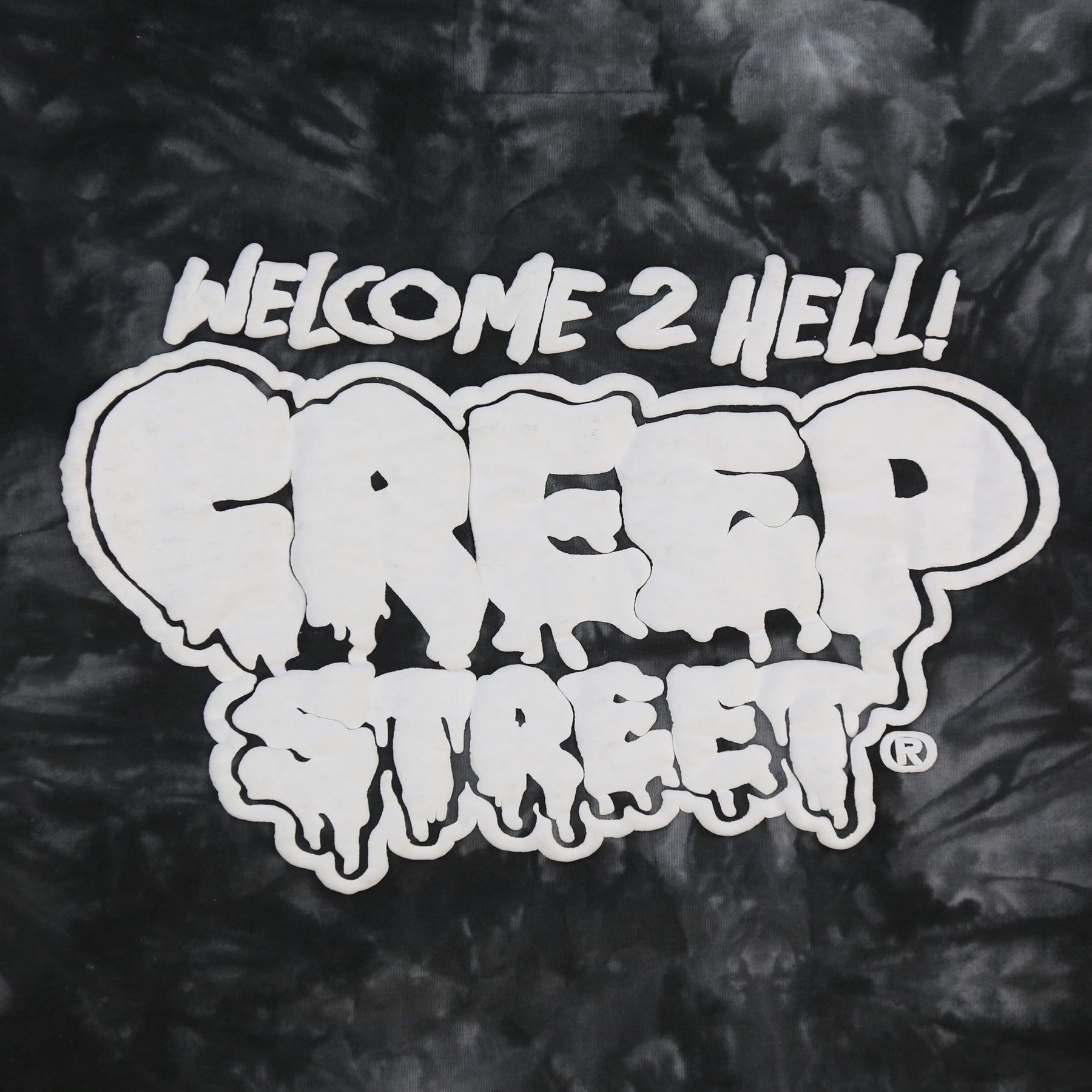 CREEPY LOGO VINTAGE WASH HOODIE