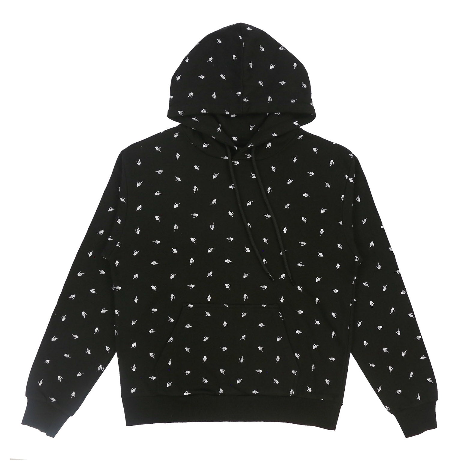 FUCK OFF ALLOVER PRINT PULLOVER HOODIE