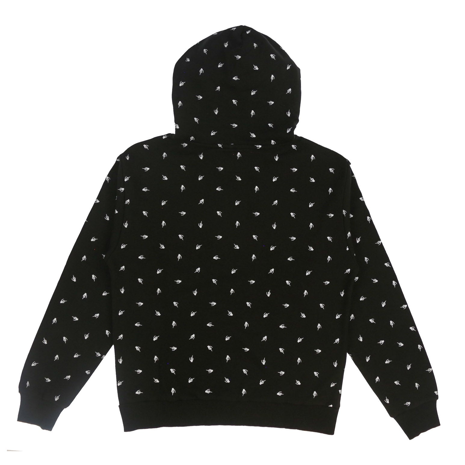 FUCK OFF ALLOVER PRINT PULLOVER HOODIE