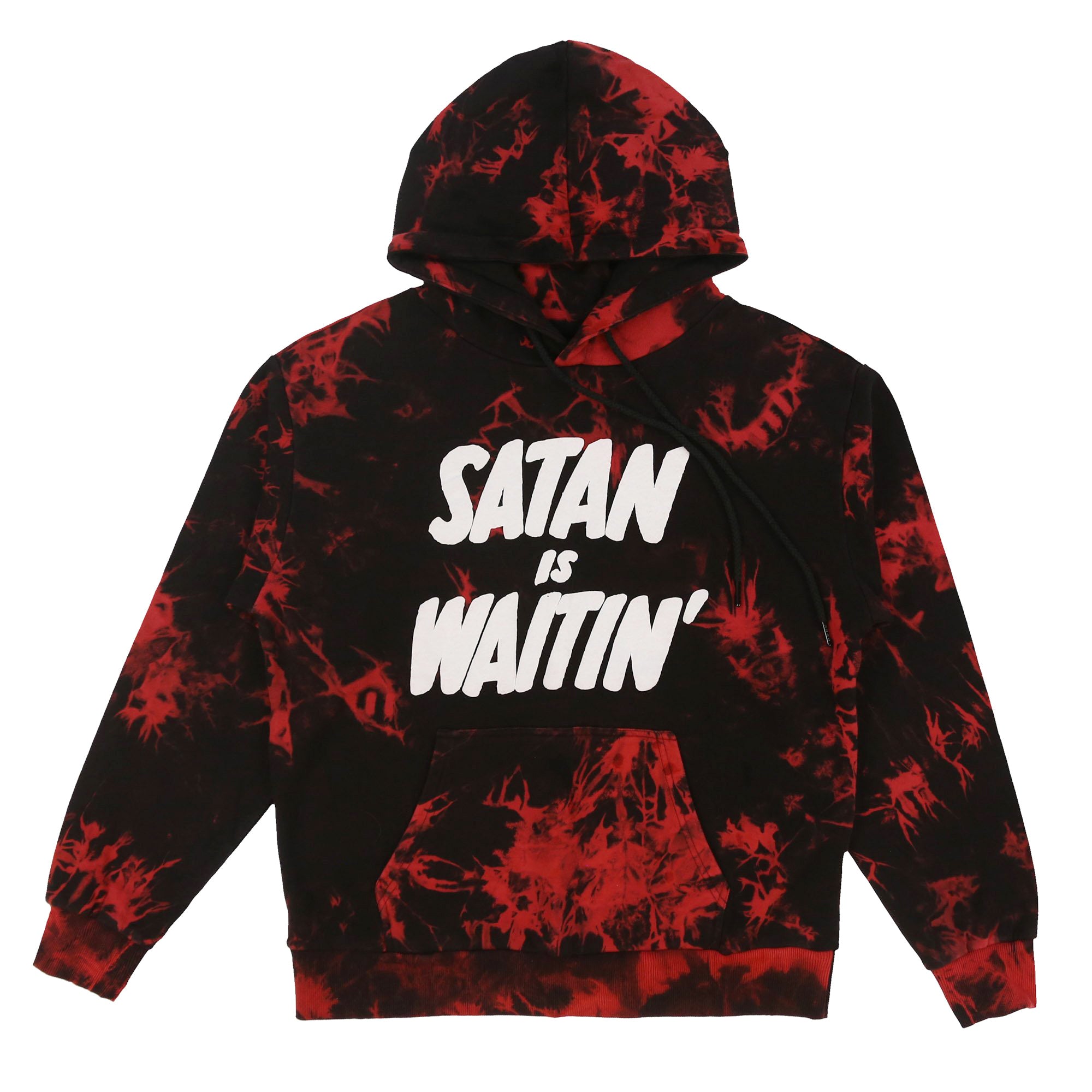 SATAN IS WAITIN’ VINTAGE WASH HOODIE