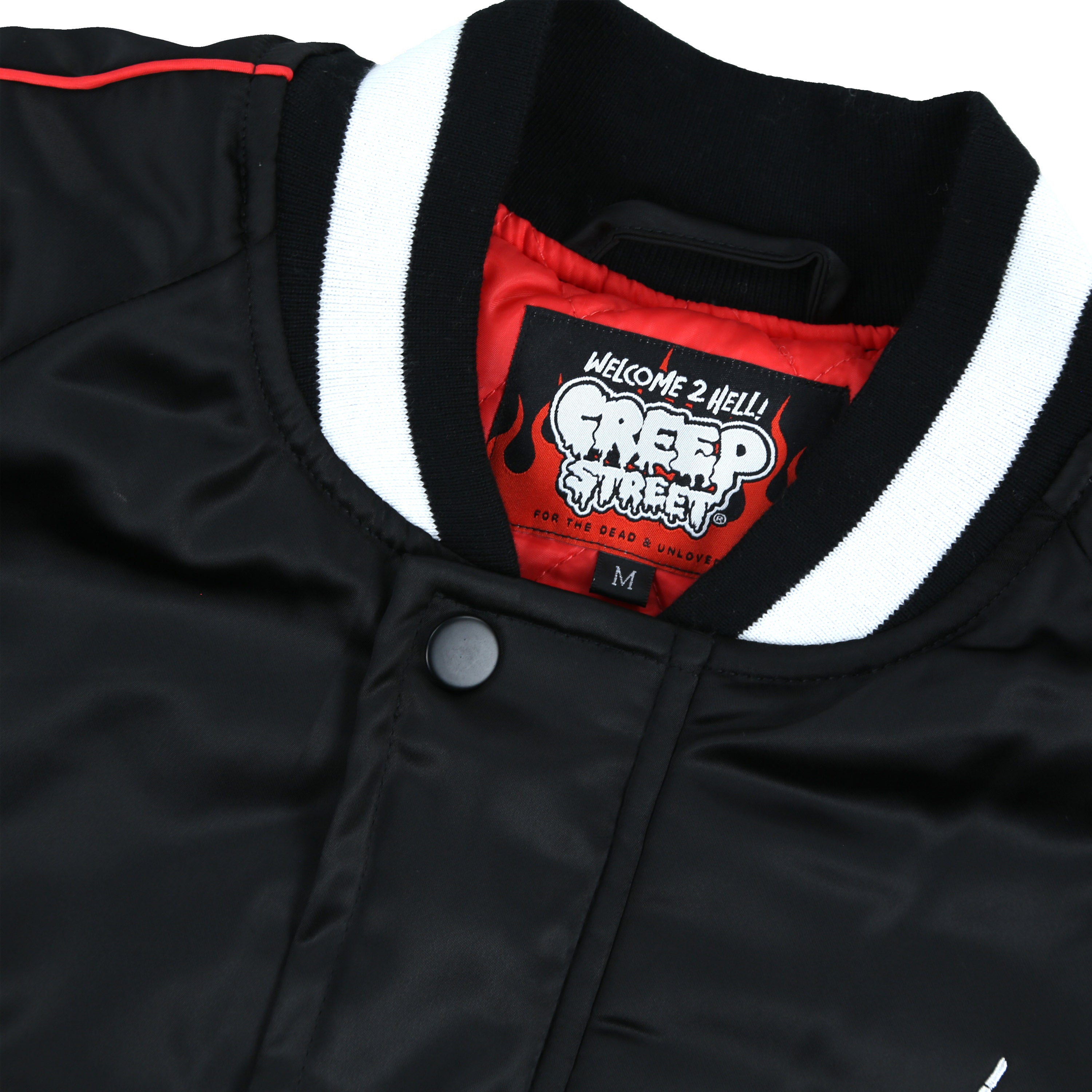 DEATH WEB SATIN BOMBER JACKET (LIMITED EDITION)
