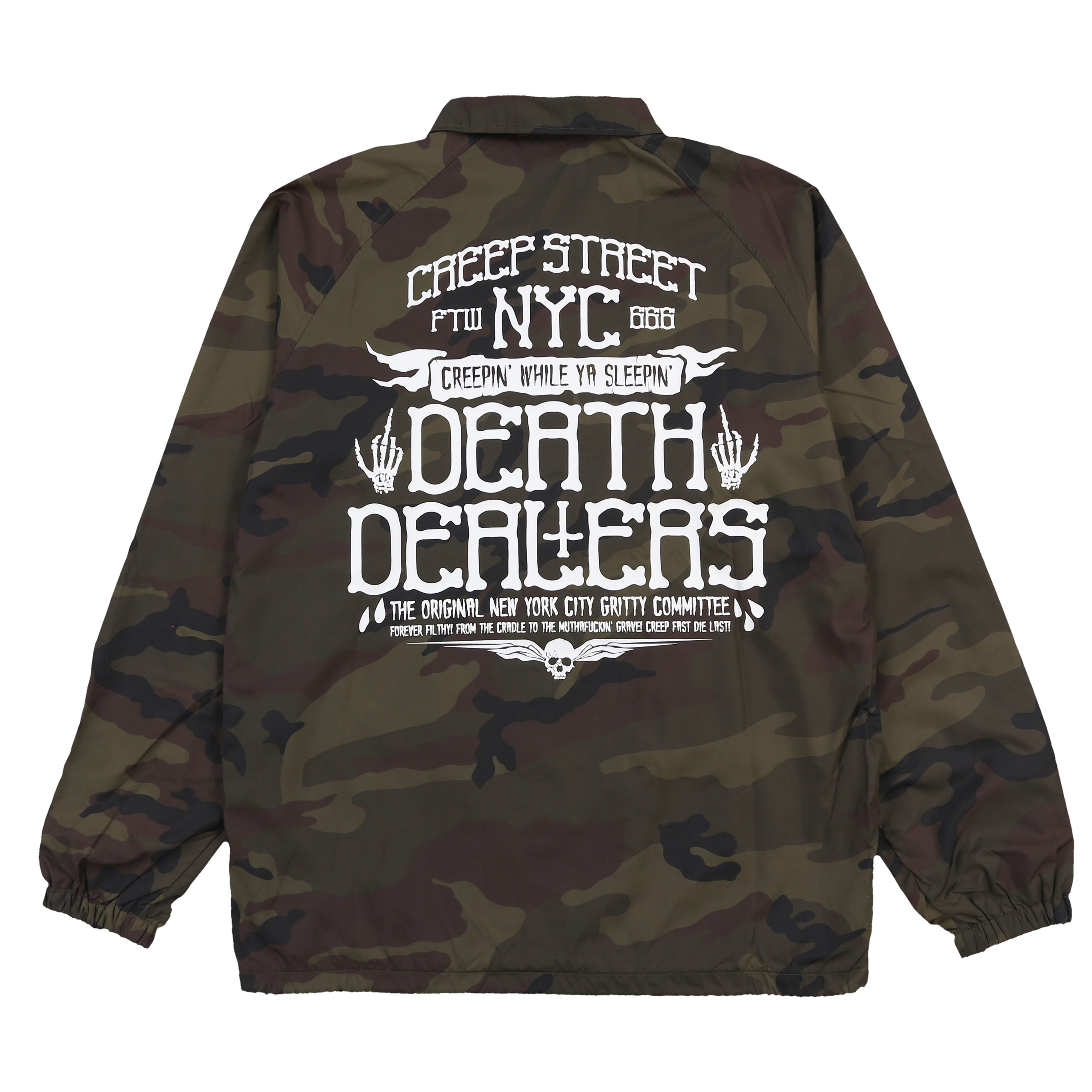 DEATH DEALERS CAMO COACHES JACKET