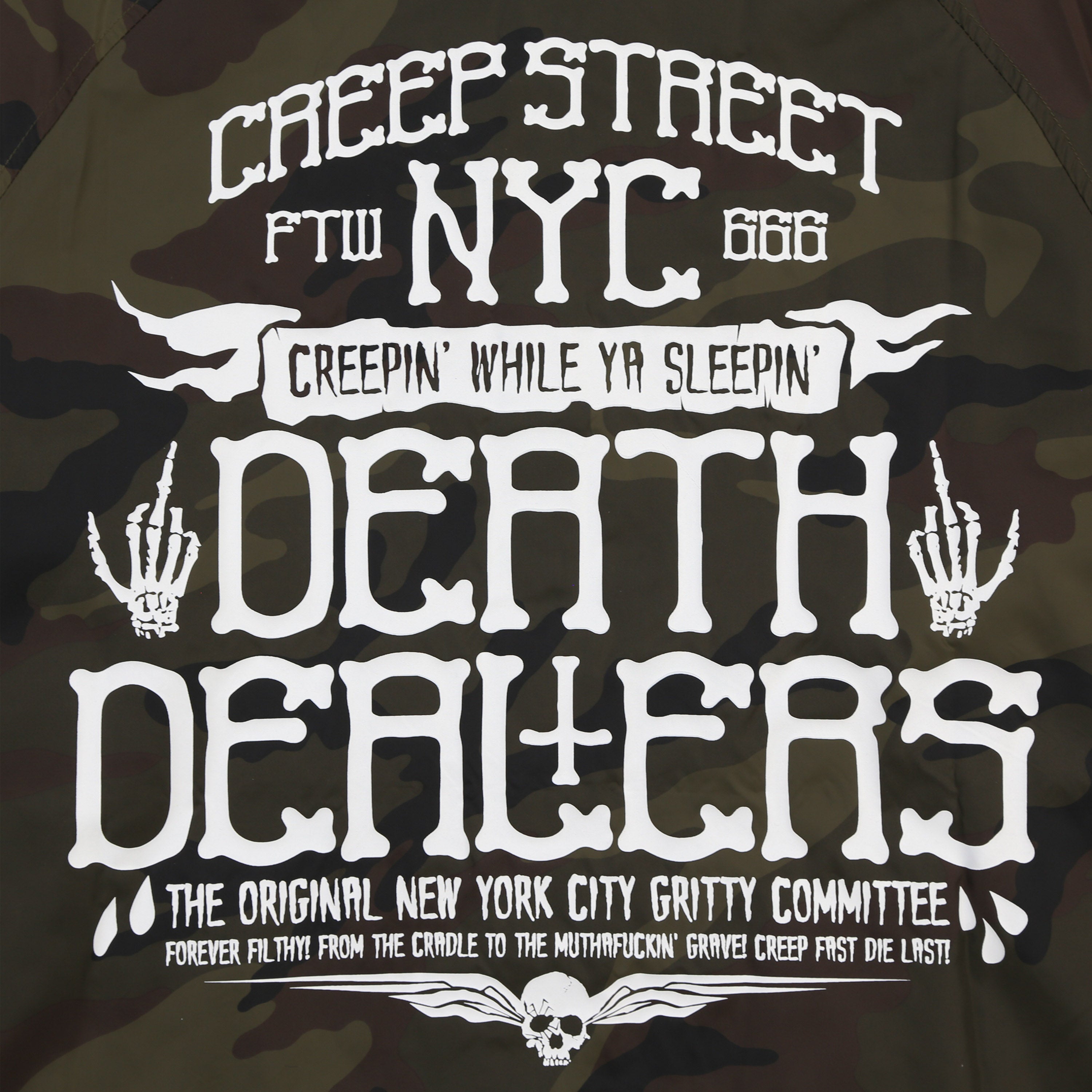 DEATH DEALERS CAMO COACHES JACKET