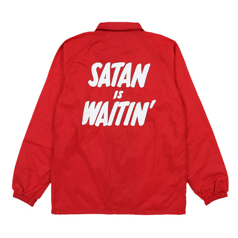 SATAN IS WAITIN' CAMO COACHES JACKET