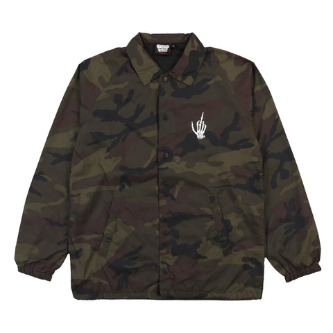 SATAN IS WAITIN' CAMO COACHES JACKET