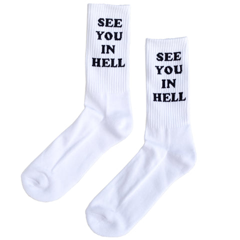 SEE YOU IN HELL SOCKS