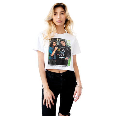 JUST FANS CROP TEE