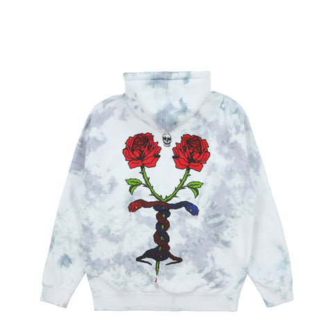 POISON HOODIE (GRAY CRINKLE DYE)