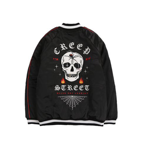 DEATH WEB SATIN BOMBER JACKET (LIMITED EDITION)