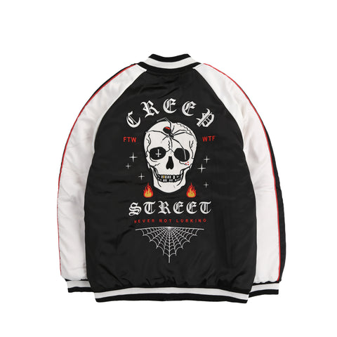 DEATH WEB SATIN BOMBER JACKET (LIMITED EDITION)